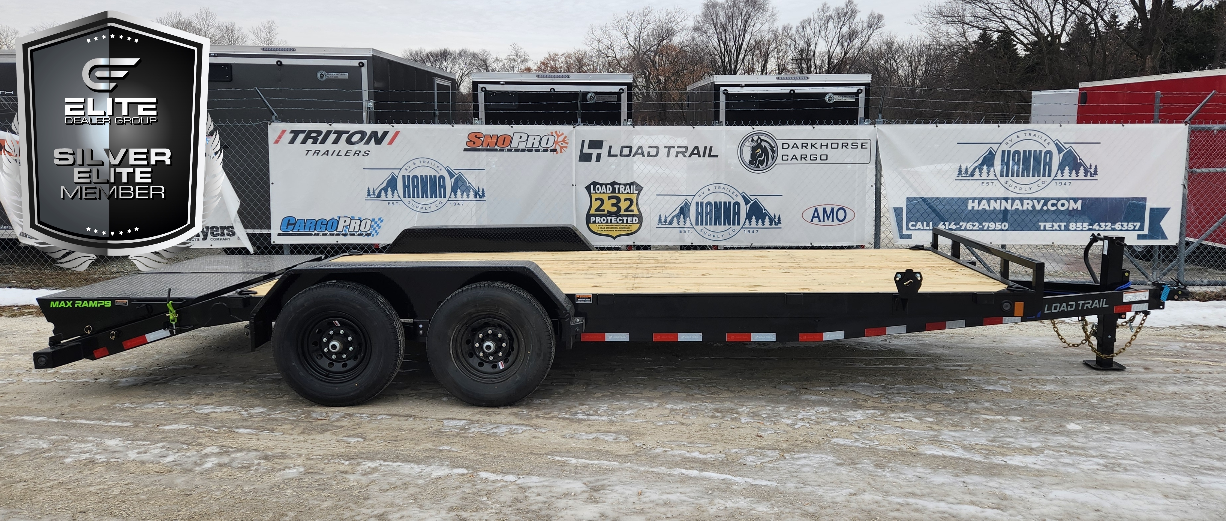 Load Trail 83 X 20 Tandem Axle 14,000 Lb Steel Car Hauler / Equipment Trailer with MAX Ramps